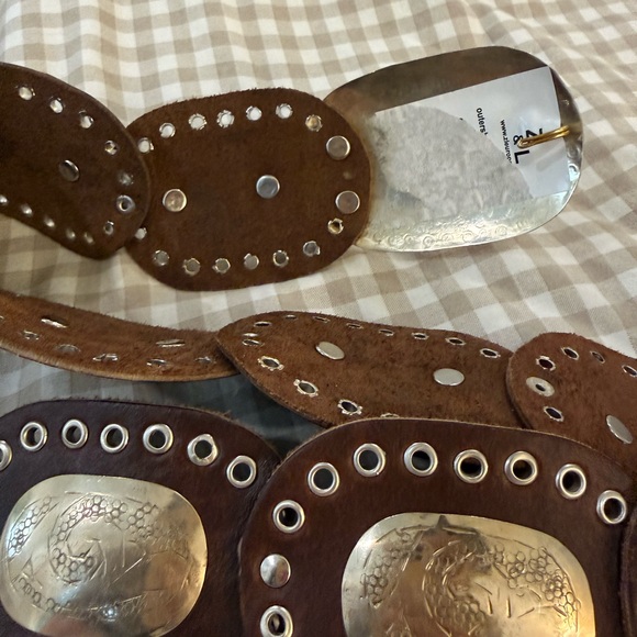 Free people Super nova hip belt 🤎Brown and gold Women's Belt NWT - Picture 2 of 5